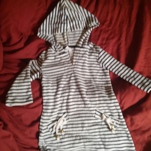 Girls long sleeve beach cover up